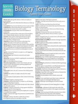 Biology Terminology - ebook